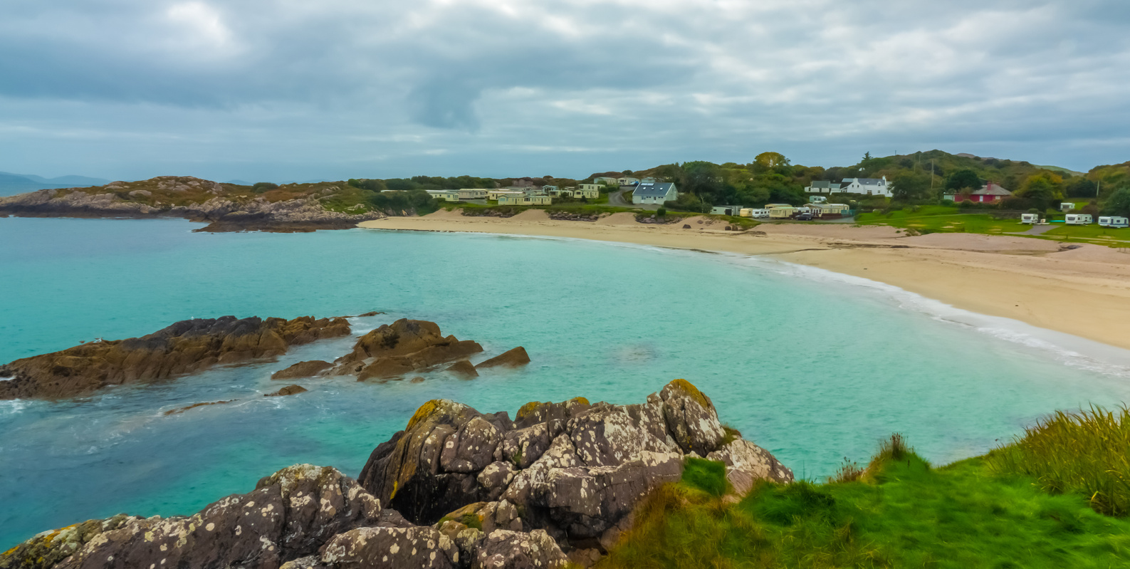 Rocky remote beaches near Castlecove, Ring of Kerry, County Kerry, Ireland